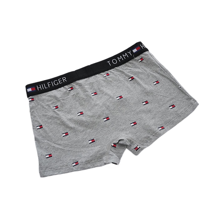 Boxer Tommy Hombre Estampado Geometrico Gris